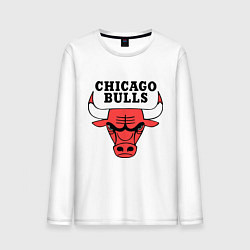 Лонгслив хлопковый мужской Chicago Bulls, цвет: белый