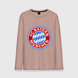 Лонгслив хлопковый мужской Bayern Munchen FC, цвет: пыльно-розовый