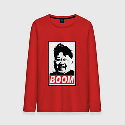 Лонгслив хлопковый мужской BOOM: Kim Chen Eun, цвет: красный