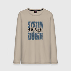 Мужской лонгслив System of a Down большое лого