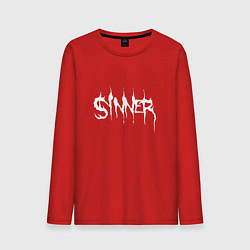 Лонгслив хлопковый мужской Real Sinner, цвет: красный