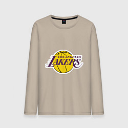 Лонгслив хлопковый мужской LA Lakers, цвет: миндальный