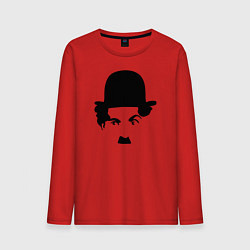 Лонгслив хлопковый мужской Чарли Чаплин, цвет: красный