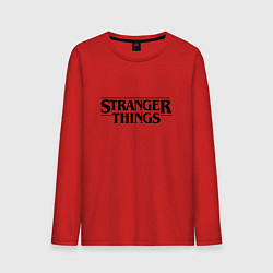 Лонгслив хлопковый мужской Stranger Things, цвет: красный