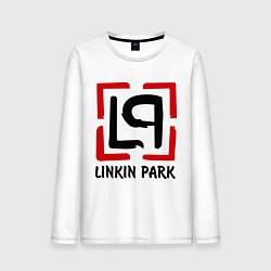 Лонгслив хлопковый мужской Linkin park, цвет: белый