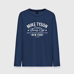 Лонгслив хлопковый мужской Mike Tyson: Boxing Club, цвет: тёмно-синий