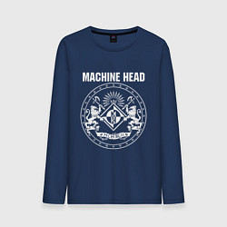 Лонгслив хлопковый мужской Machine Head MCMXCII, цвет: тёмно-синий