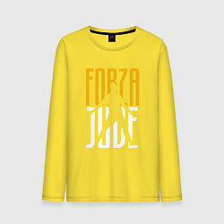 Лонгслив хлопковый мужской Forza Juve цвета желтый — фото 1