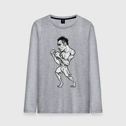 Лонгслив хлопковый мужской Tony Ferguson art, цвет: меланж