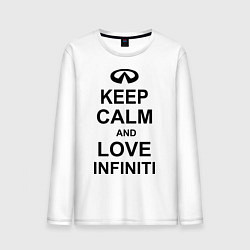 Мужской лонгслив Keep Calm & Love Infiniti