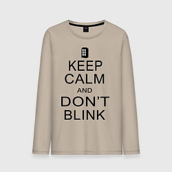 Мужской лонгслив Keep Calm & Don't Blink