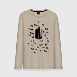 Лонгслив хлопковый мужской Doctor Who: Days, цвет: миндальный