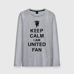 Мужской лонгслив Keep Calm & United fan