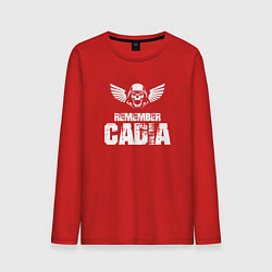Лонгслив хлопковый мужской Remember Cadia - Warhammer, цвет: красный
