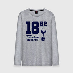 Лонгслив хлопковый мужской FC Tottenham 1882, цвет: меланж