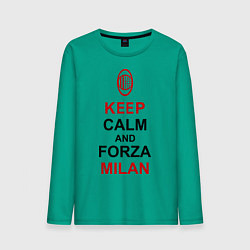 Мужской лонгслив Keep Calm & Forza Milan