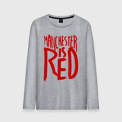 Лонгслив хлопковый мужской Manchester is Red, цвет: меланж