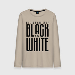 Мужской лонгслив Juventus: Black & White