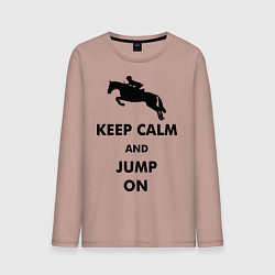 Мужской лонгслив Keep Calm & Jump On