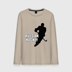 Мужской лонгслив Russian Red Hockey