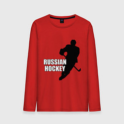 Мужской лонгслив Russian Red Hockey