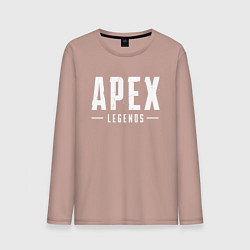 Лонгслив хлопковый мужской Apex Legends, цвет: пыльно-розовый