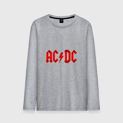 Лонгслив хлопковый мужской AC/DC: Black Ice, цвет: меланж