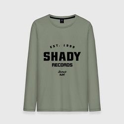 Лонгслив хлопковый мужской Shady records, цвет: авокадо