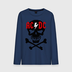 Мужской лонгслив AC/DC Skull