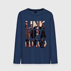 Лонгслив хлопковый мужской Linkin Park, цвет: тёмно-синий