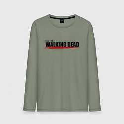 Лонгслив хлопковый мужской Крылья, цвет: авокадо