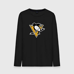 Лонгслив хлопковый мужской Pittsburgh Penguins: Evgeni Malkin, цвет: черный