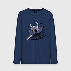 Лонгслив хлопковый мужской Hollow Knight, цвет: тёмно-синий