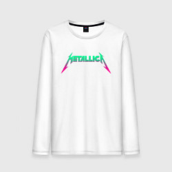 Лонгслив хлопковый мужской METALLICA, цвет: белый