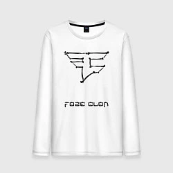 Лонгслив хлопковый мужской Cs:go - Faze Clan Skull, цвет: белый