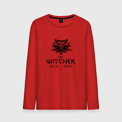 Лонгслив хлопковый мужской THE WITCHER 3:WILD HUNT, цвет: красный