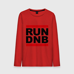 Лонгслив хлопковый мужской RUN DNB, цвет: красный