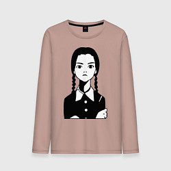 Мужской лонгслив Wednesday Addams