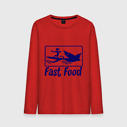 Мужской лонгслив Shark fast food