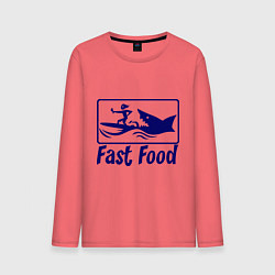 Мужской лонгслив Shark fast food