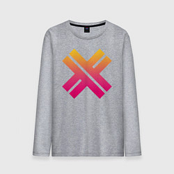 Лонгслив хлопковый мужской Eskimo Callboy CSTRP, цвет: меланж