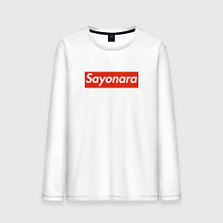 Лонгслив хлопковый мужской SAYONARA BOY, цвет: белый