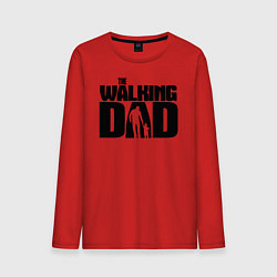 Лонгслив хлопковый мужской The walking dad, цвет: красный