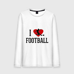 Мужской лонгслив I love football