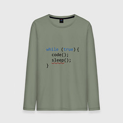 Мужской лонгслив Code - sleep