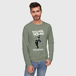 Лонгслив хлопковый мужской My Chemical Romance, цвет: авокадо — фото 2