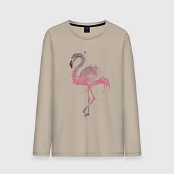 Лонгслив хлопковый мужской Flamingo, цвет: миндальный