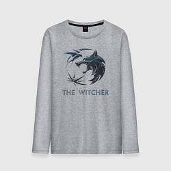 Мужской лонгслив Ведьмак Белый волк Геральт