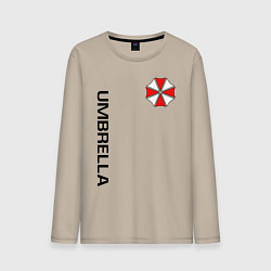 Лонгслив хлопковый мужской UMBRELLA CORP, цвет: миндальный