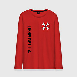 Лонгслив хлопковый мужской UMBRELLA CORP, цвет: красный
